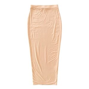 Missguided Bodycon Tight Maxi Light Pink Blush Skirt 2 XS Boho Coquette Preppy